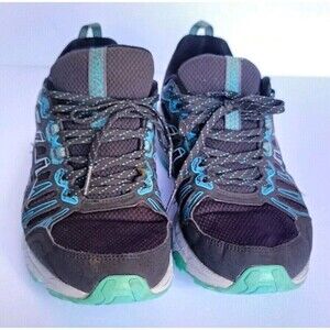 ASICS GEL-Venture Shoes Size 7.5 Gray Blue Athletic Running Sneakers Women's